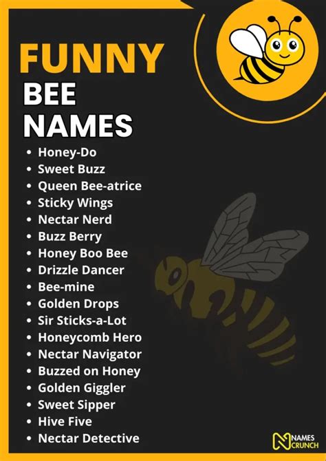 bee pun|bee name puns.